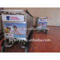 Hot sale baggage cart,luggage cart wheels,airport stainless steel luggage cart